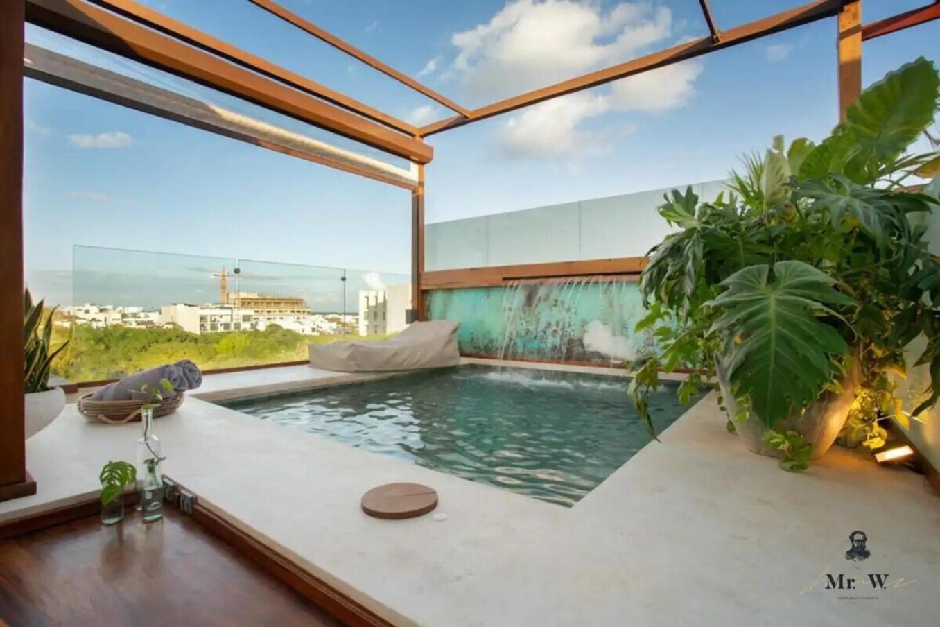 Private Pool & Jacuzzi Steps To Beach & 5Th Ave Playa del Carmen Exterior photo