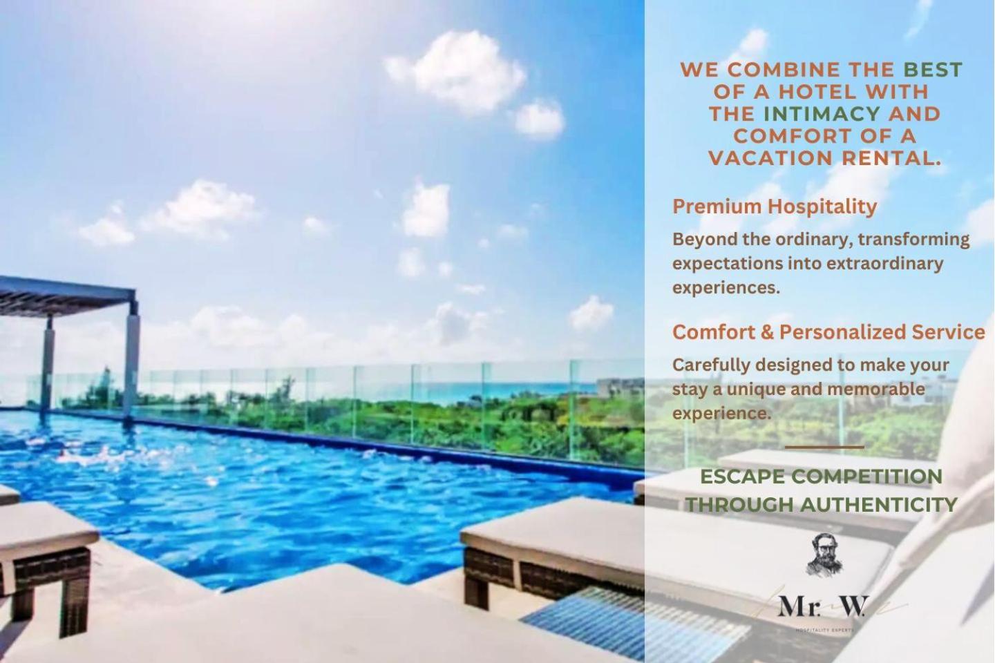 Private Pool & Jacuzzi Steps To Beach & 5Th Ave Playa del Carmen Exterior photo