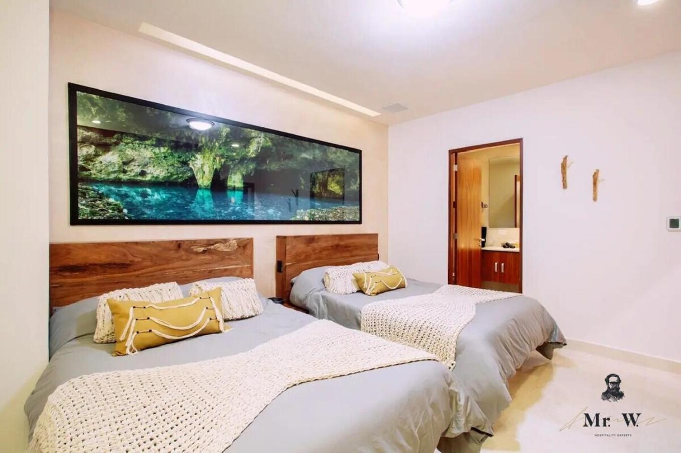Private Pool & Jacuzzi Steps To Beach & 5Th Ave Playa del Carmen Exterior photo